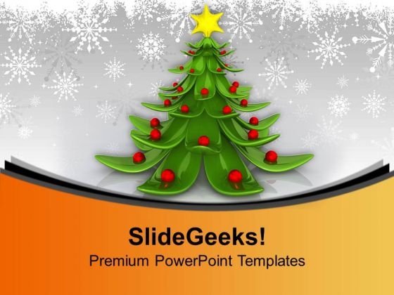 Innovative Christmas Tree Decoration PowerPoint Templates Ppt Backgrounds For Slides 0113