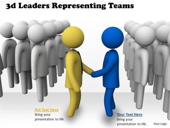 Innovative Marketing Concepts 3d Leaders Representing Teams Character