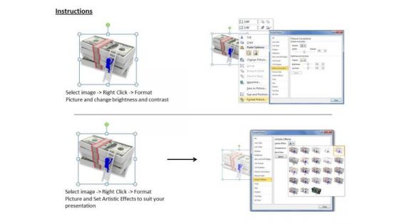 Innovative Marketing Concepts 3d Man Climbing Up Dollars Business