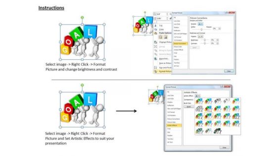 Innovative Marketing Concepts 3d Team Working For Goal Characters