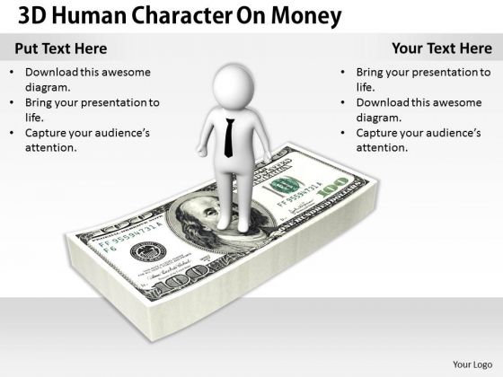 International Marketing Concepts 3d Human Character Money Models