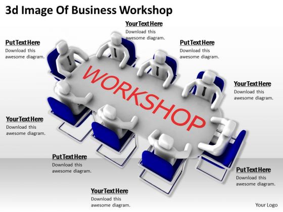 International Marketing Concepts 3d Image Of Business Workshop Character