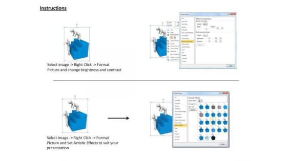 International Marketing Concepts 3d Person Seeking Help To Climb Up Character Models