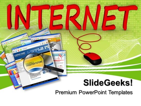 Internet Connected To Computer PowerPoint Templates And PowerPoint Themes 0712