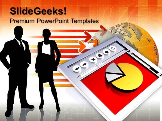 Internet Explorer Statistic Trends PowerPoint Templates And PowerPoint Themes 1012
