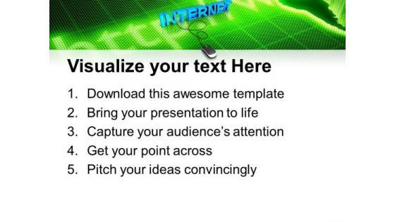 Internet With Computer Mouse PowerPoint Templates And PowerPoint Themes 0812