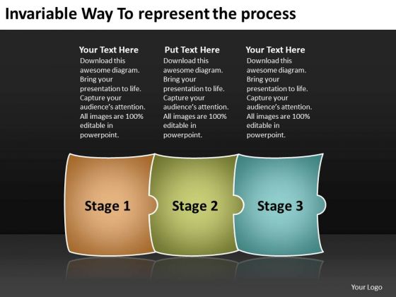 Invariable Way To Represent The Process Schematic Drawing PowerPoint Slides