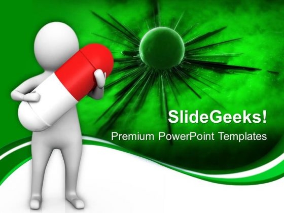 Invention Of Medicine 3d Illustration PowerPoint Templates Ppt Backgrounds For Slides 0813