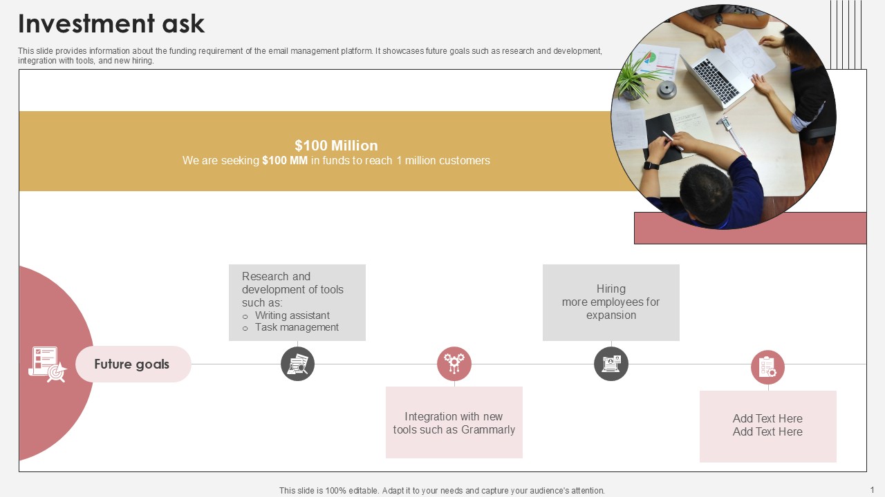 Investment Ask Communication Tech Company Pitch Deck PPT Presentation