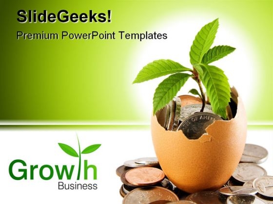 Investment Growth Money PowerPoint Backgrounds And Templates 1210