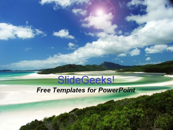 Beach Holidays PowerPoint Template