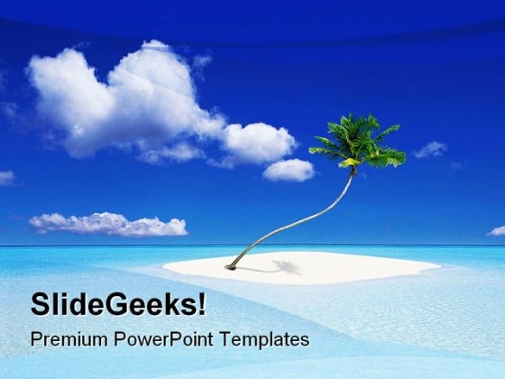 Island Beach PowerPoint Themes And PowerPoint Slides 0411