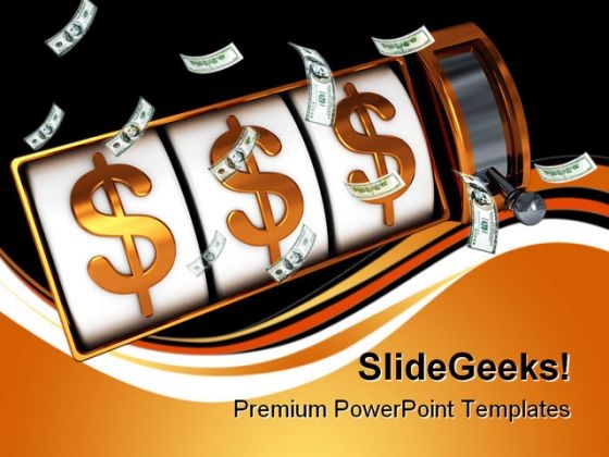 Jackpot Money PowerPoint Templates And PowerPoint Backgrounds 0211