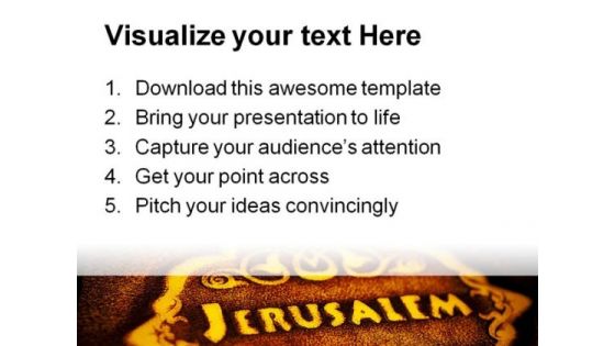 Jerusalem Bible Religion PowerPoint Themes And PowerPoint Slides 0411