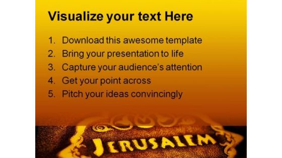 Jerusalem Bible Religion PowerPoint Themes And PowerPoint Slides 0411