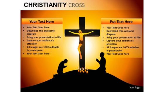 Jesus Crucifix Cross PowerPoint Slides And Ppt Diagram Templates