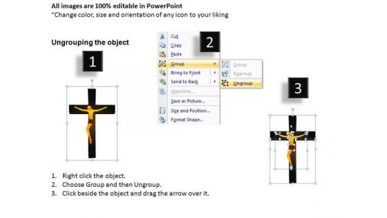 Jesus Crucifix Cross PowerPoint Slides And Ppt Diagram Templates