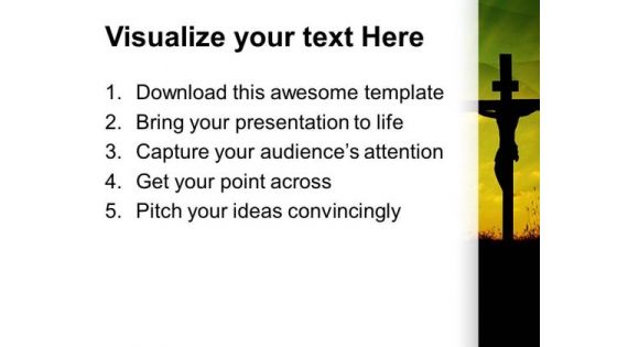 Jesus Crucify Church PowerPoint Templates And PowerPoint Themes 0812