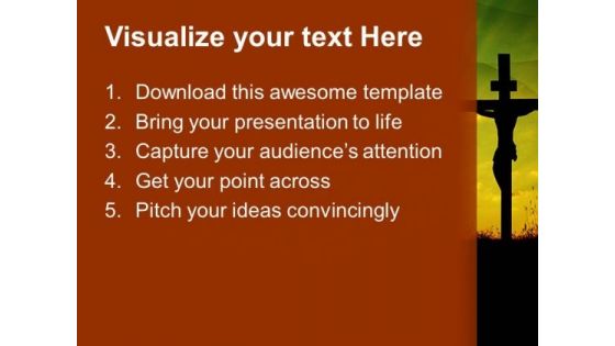 Jesus Crucify Church PowerPoint Templates And PowerPoint Themes 0812