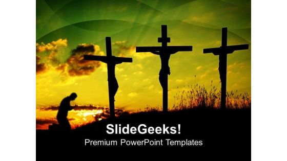 Jesus Crucify Church PowerPoint Templates And PowerPoint Themes 0812