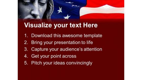 Jesus In Usa Americana PowerPoint Templates And PowerPoint Themes 0712