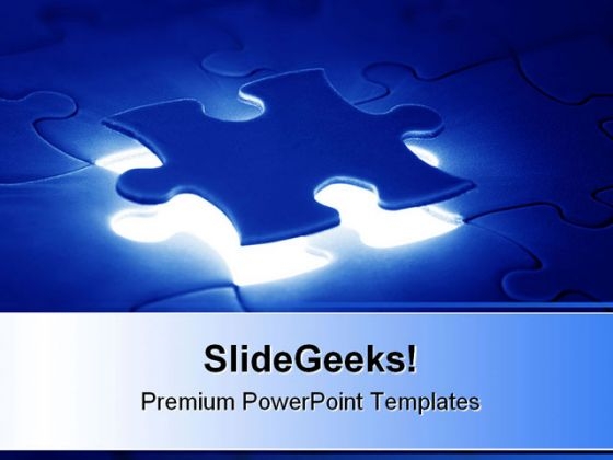 Jigsaw Puzzle Business PowerPoint Backgrounds And Templates 1210