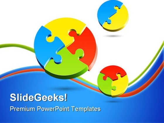 Jigsaw Puzzle Business PowerPoint Templates And PowerPoint Backgrounds 0811