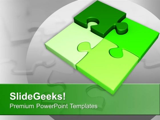 Jigsaw Puzzles Forming Teamwork Concept PowerPoint Templates Ppt Backgrounds For Slides 0613