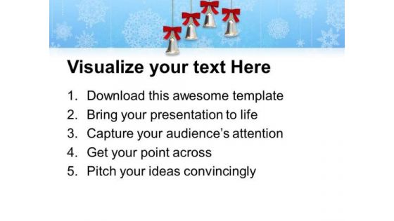 Jingle Bells On Christmas PowerPoint Template 1113