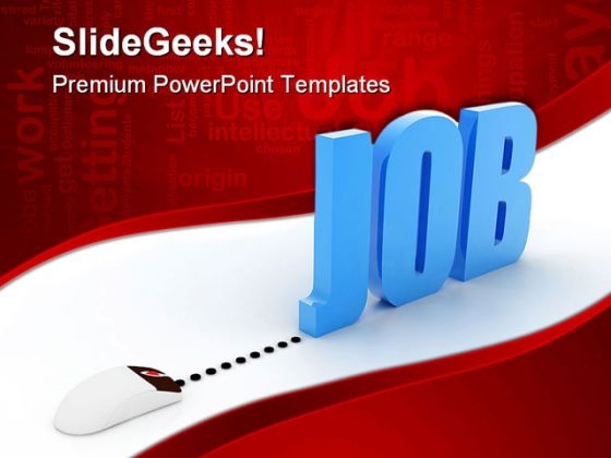 Job Online Search Internet PowerPoint Templates And PowerPoint Backgrounds 0311