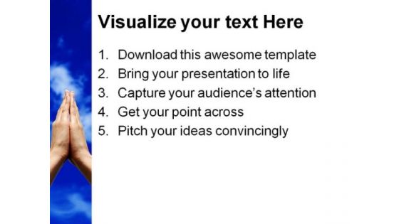 Join Hands For Peace Abstract PowerPoint Themes And PowerPoint Slides 0811
