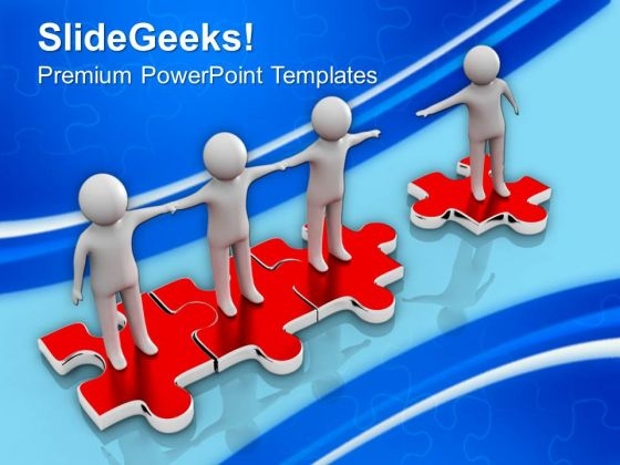 Join Our Community Puzzle Teamwork PowerPoint Templates And PowerPoint Themes 1012