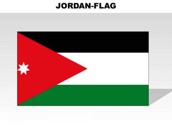 Jordan Country PowerPoint Flags