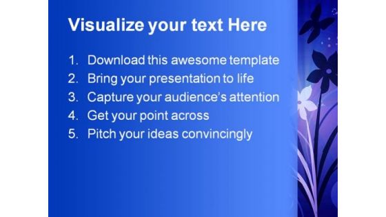 Joyfull Flowers Abstract PowerPoint Themes And PowerPoint Slides 0511