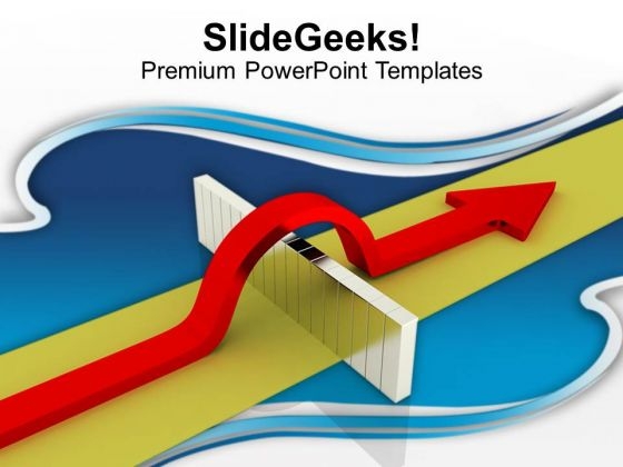 Jump The Barrier To Achieve Success PowerPoint Templates Ppt Backgrounds For Slides 0413
