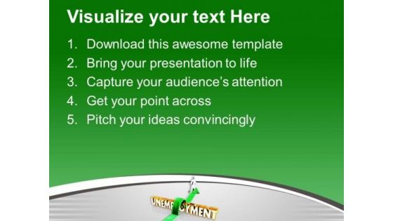 Jump The Unemployment PowerPoint Templates Ppt Backgrounds For Slides 0513