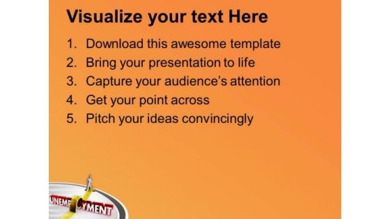 Jump The Unemployment To Get Job PowerPoint Templates Ppt Backgrounds For Slides 0513