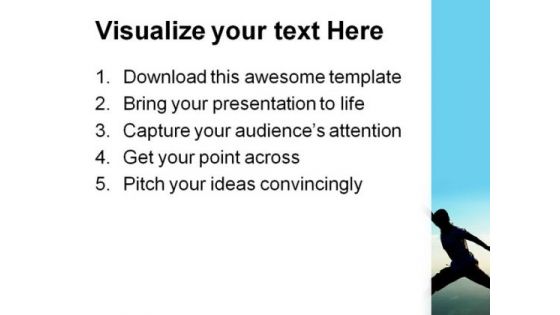 Jump Vacation PowerPoint Templates And PowerPoint Backgrounds 0811