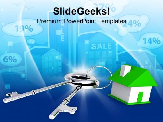 Key To New Home Success PowerPoint Templates Ppt Backgrounds For Slides 0313