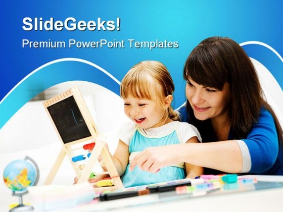 Kindergarten Education PowerPoint Template 1110