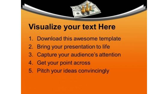 King Queen And Pawn On Us Dollars Competition PowerPoint Templates Ppt Backgrounds For Slides 0113
