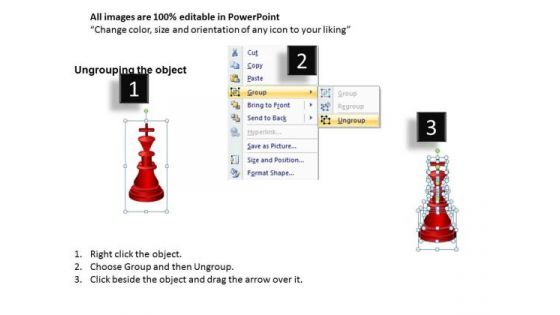King Queen Chess Pieces PowerPoint Slides And Ppt Diagram Templates