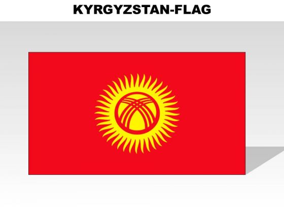Kyrgyzstan Country PowerPoint Flags