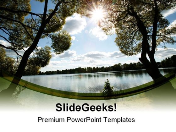 Lake And Sun Nature PowerPoint Templates And PowerPoint Backgrounds 0311