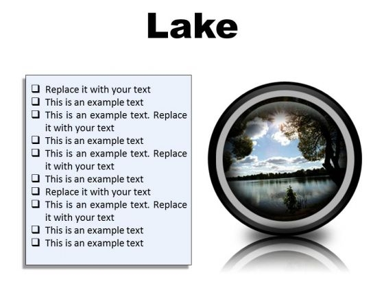 Lake Nature PowerPoint Presentation Slides Cc