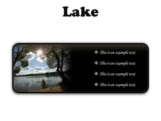 Lake Nature PowerPoint Presentation Slides R