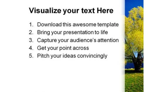 Lake Nature PowerPoint Template 1110