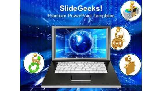 Laptop Internet PowerPoint Templates And PowerPoint Themes 0712