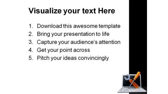 Laptop Repair Industrial PowerPoint Themes And PowerPoint Slides 0211