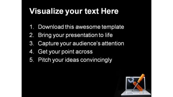 Laptop Repair Industrial PowerPoint Themes And PowerPoint Slides 0211